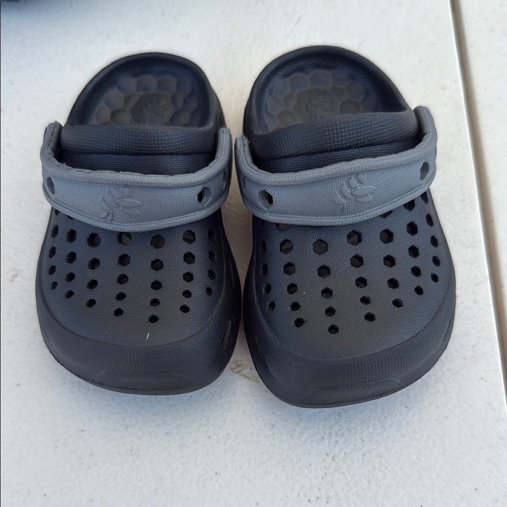 Kids Black and Gray Clogs